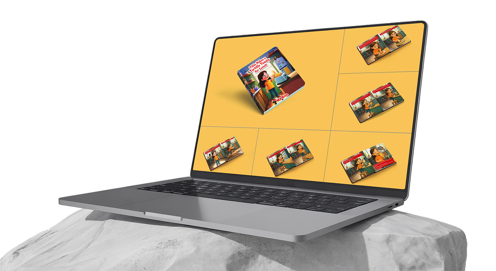 Book publishing dashboard open on a laptop screen