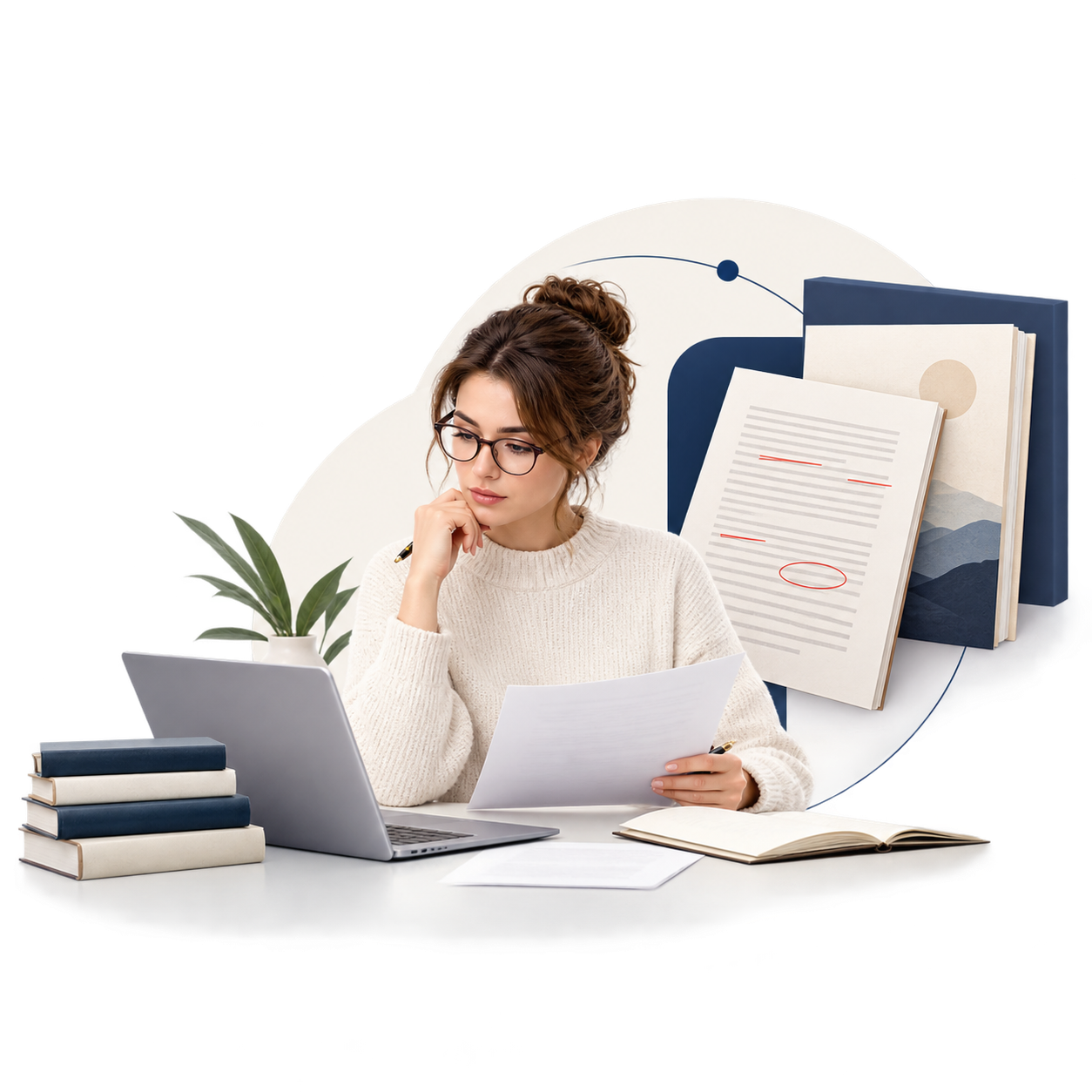 Ink Verse Publishers book publishing services team reviewing an author's manuscript