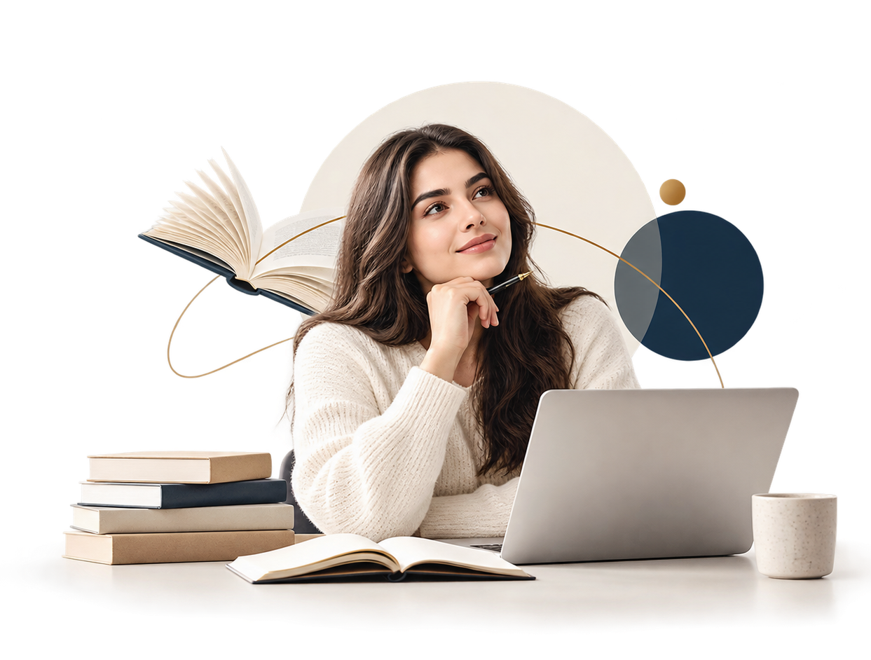 Editor reviewing a manuscript for professional book editing services