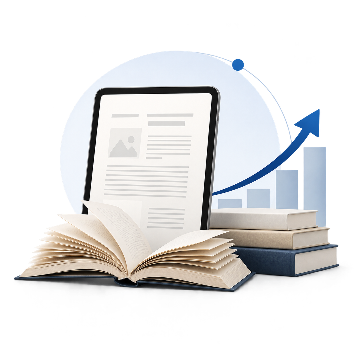 Author's ebook identity positioned for a competitive digital market
